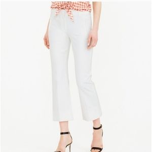 Womens J crew white Campbell pant in white size 10. Ankle pant